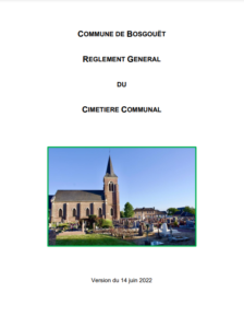 règlement cimetière
